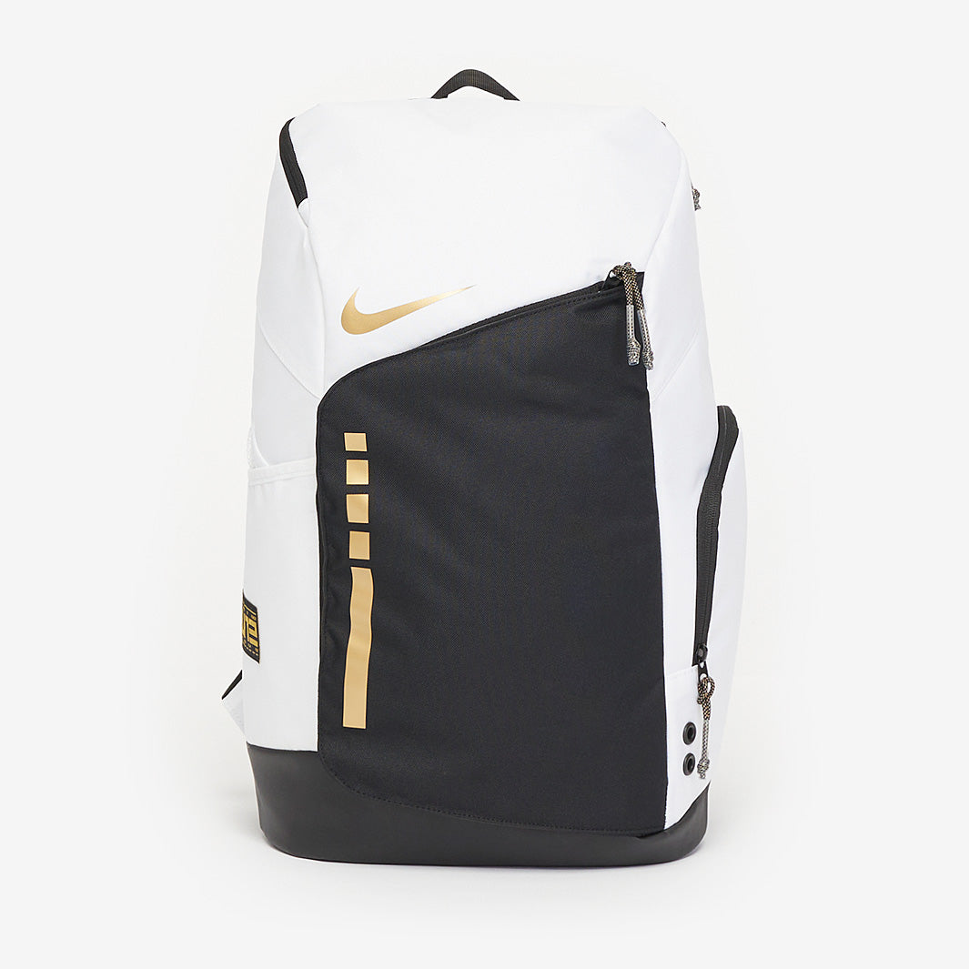 Nike Hoops Elite Backpack - White/Black/Metallic Gold