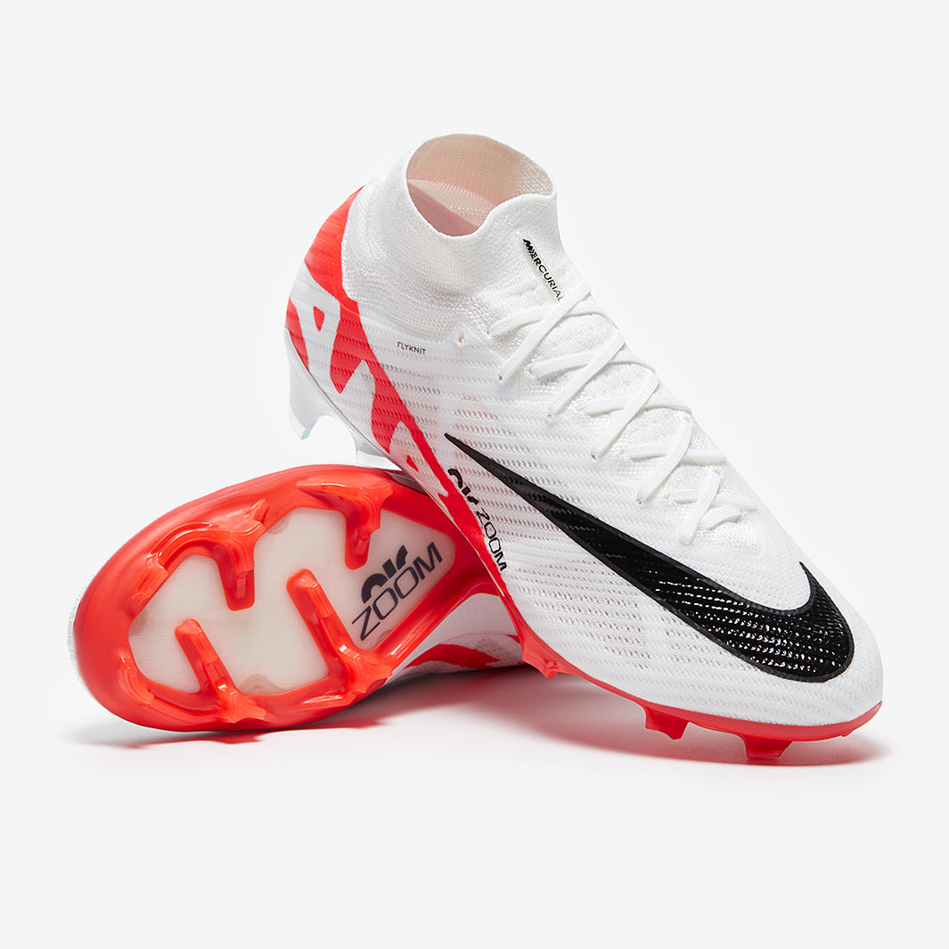 Nike Mercurial 赤/白 FG シューズ Nike Air Zoom Mercurial Superfly IX Elite FG - White/Bright