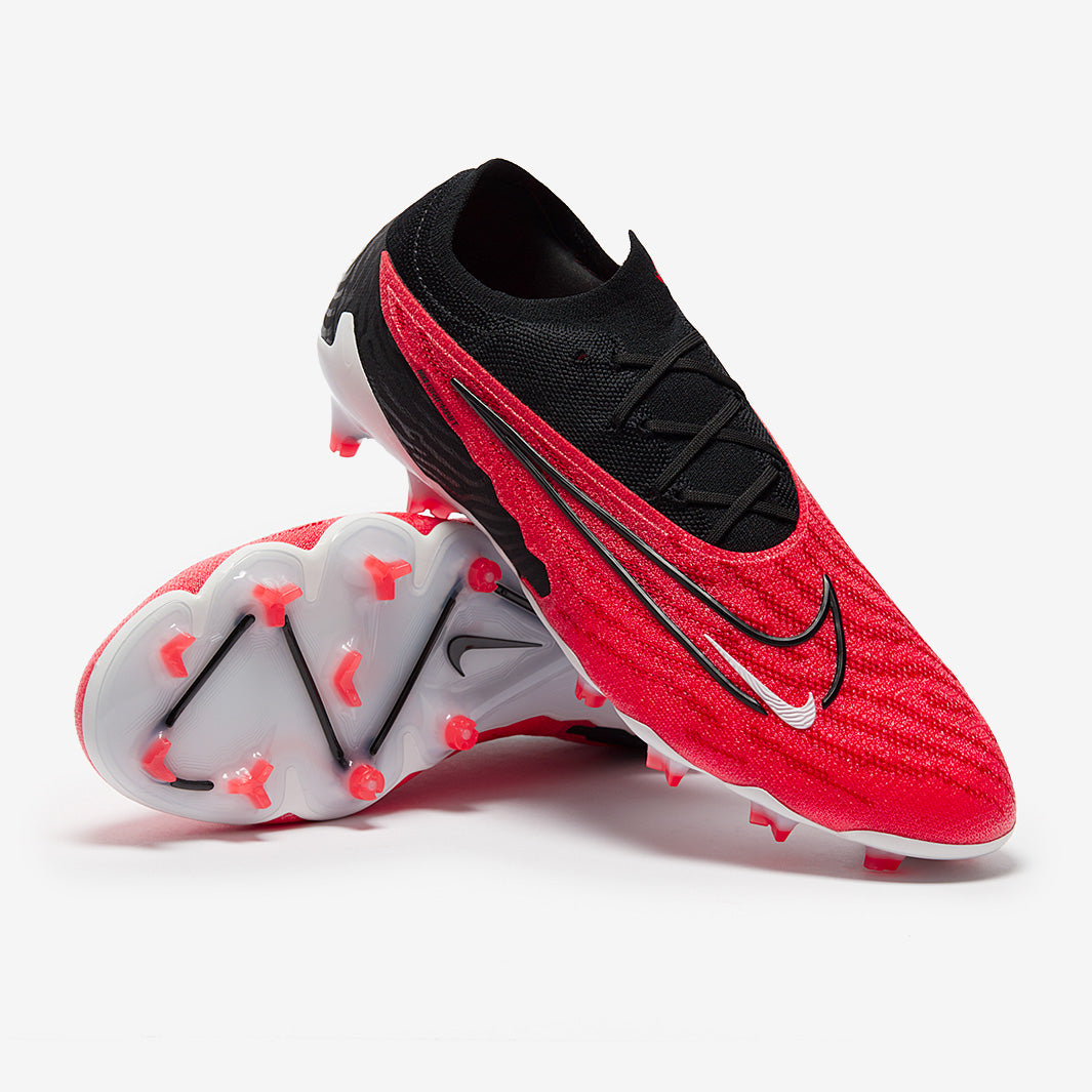 Nike Phantom サッカーシューズ レッド/ブラック Nike Phantom GX Elite FG - Bright Crimson/Black/White - Mens Boots