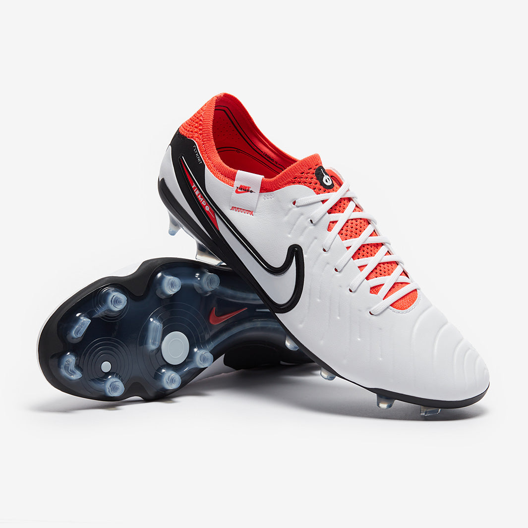 Nike Tiempo Legend X Elite FG - White/Black/Bright Crimson - Mens Nike Tiempo Legend X Elite FG - White/Black/Bright Crimson - Mens