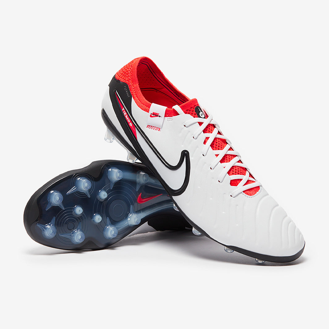 シューズ Nike Legend 10 Elite AG-Pro 6 (UK) Nike Tiempo Legend X Elite AG - White/Black/Bright Crimson - Mens