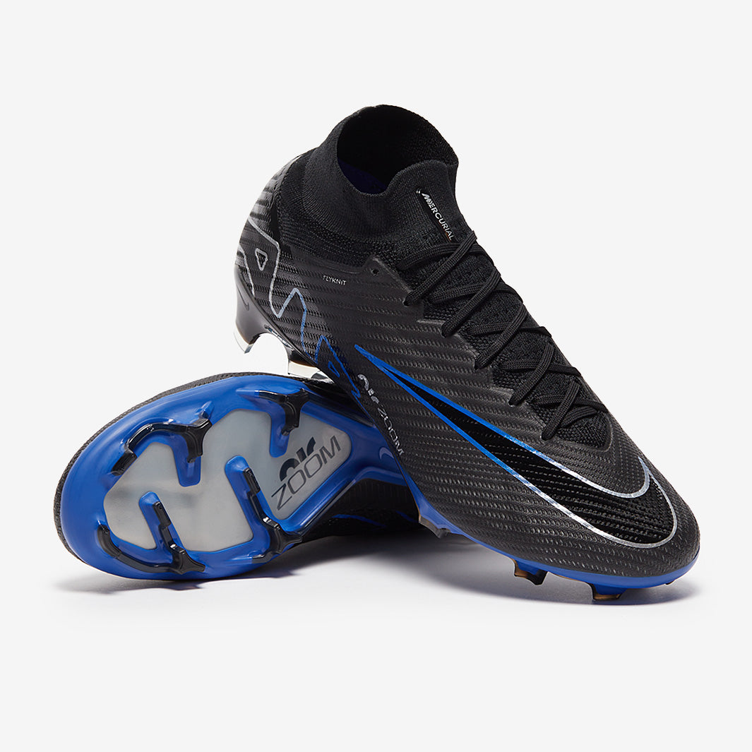 Nike Air Zoom Mercurial Superfly IX Elite FG - Black/Chrome/Hyper