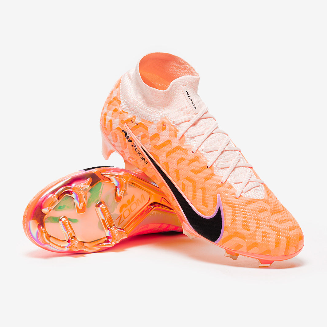 ナイキ AIR ZOOM MERCURIAL SUPERFLY 9 ELITE Nike Air Zoom Mercurial Superfly IX Elite NU FG - Guava Ice/Black
