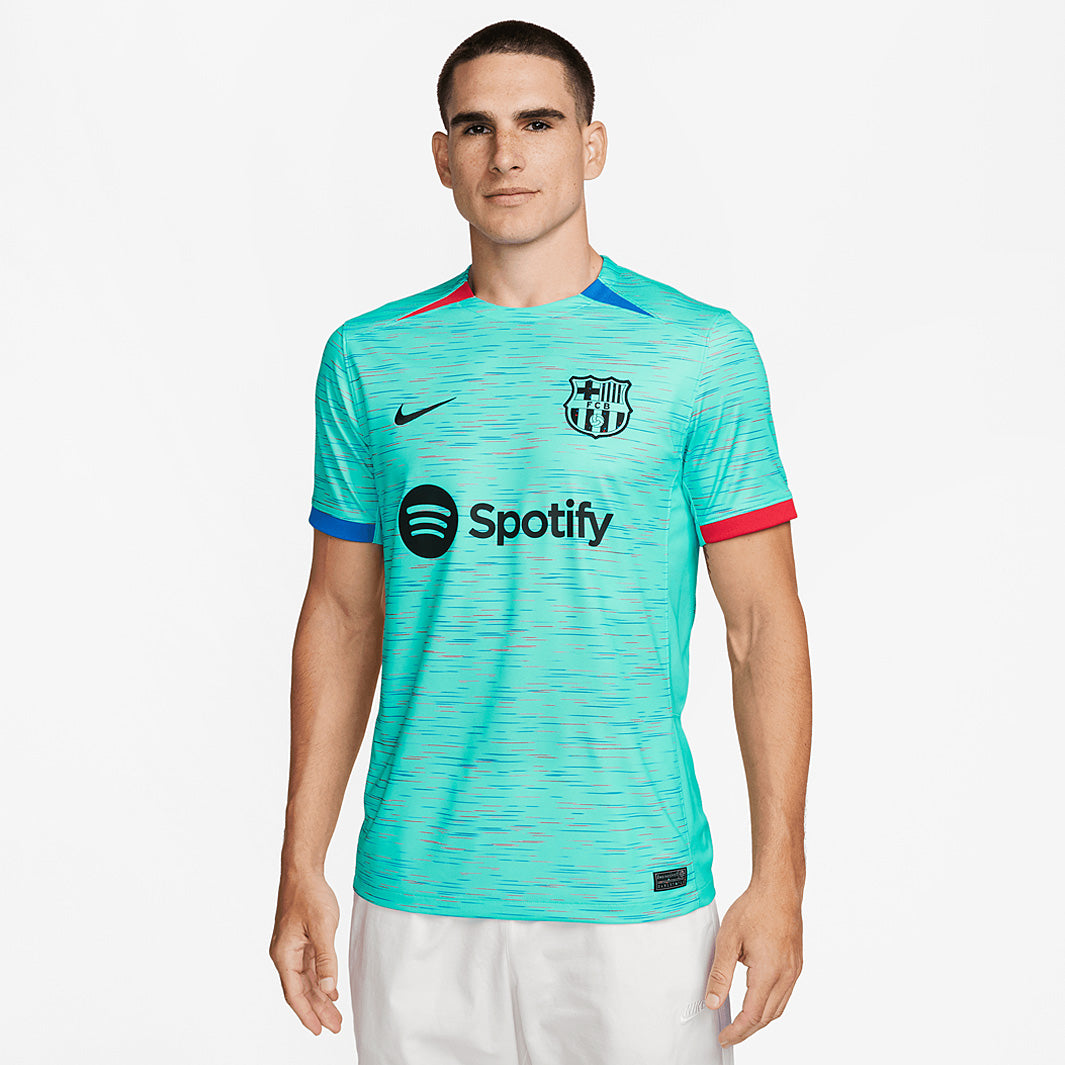 Nike FC Barcelona Dri-Fit Stadium Third SS Shirt - Light Aqua