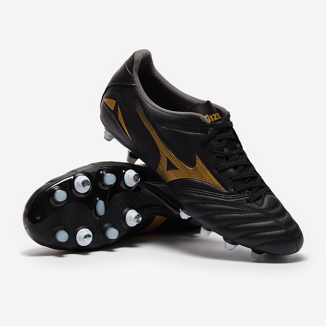 Mizuno Morelia Neo IV Pro SG Mix - Black/Gold - Mens Boots