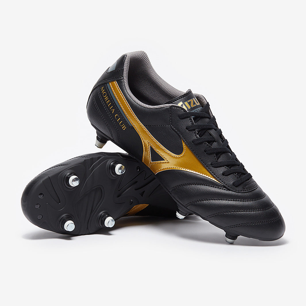 Mizuno Morelia II Club SI - Black/Gold/Dark Shadow - Mens Boots