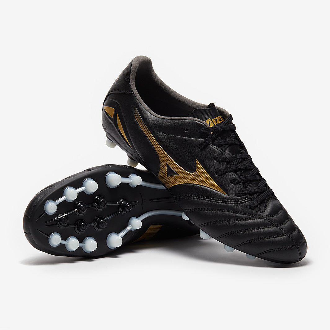 Mizuno Morelia Neo IV Pro AG - Black/Gold - Mens Boots