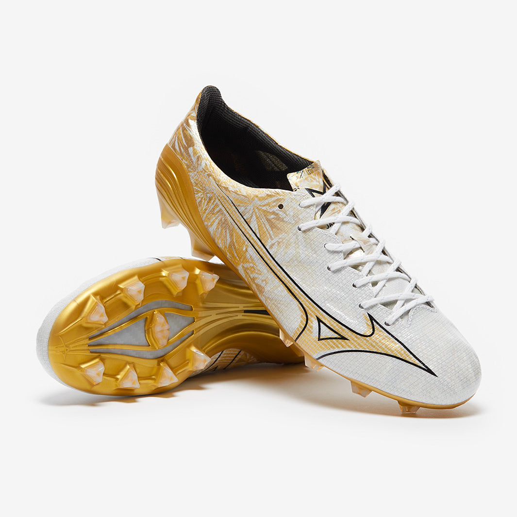 MIZUNO α JAPAN Mizuno Alpha Made In Japan Firm Ground - White/GE Gold/Black
