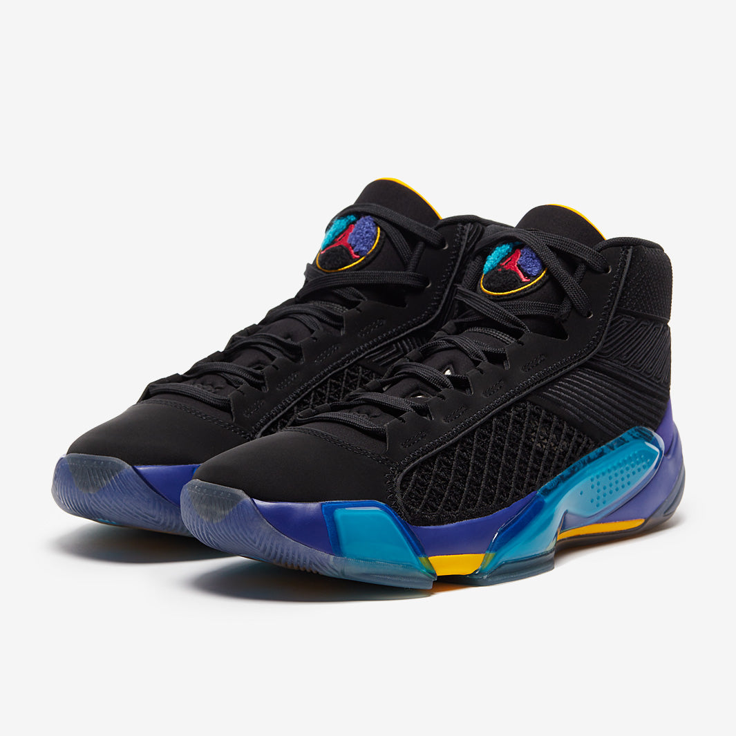 Air Jordan 38 - Black/True Red/Bright Concord/Aquatone - Mens Shoes