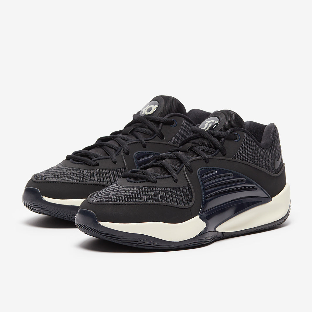 Nike KD16 - Black/Black/Dark Smoke Grey/Coconut Milk - Mens Shoes