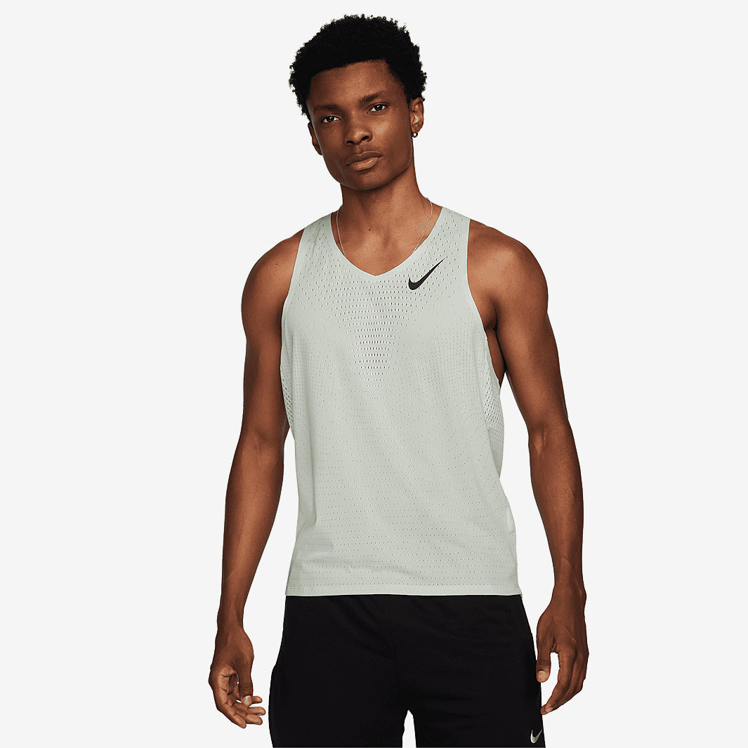 Nike Dri-FIT Aeroswift ADV Singlet - Summit White/Black - Mens