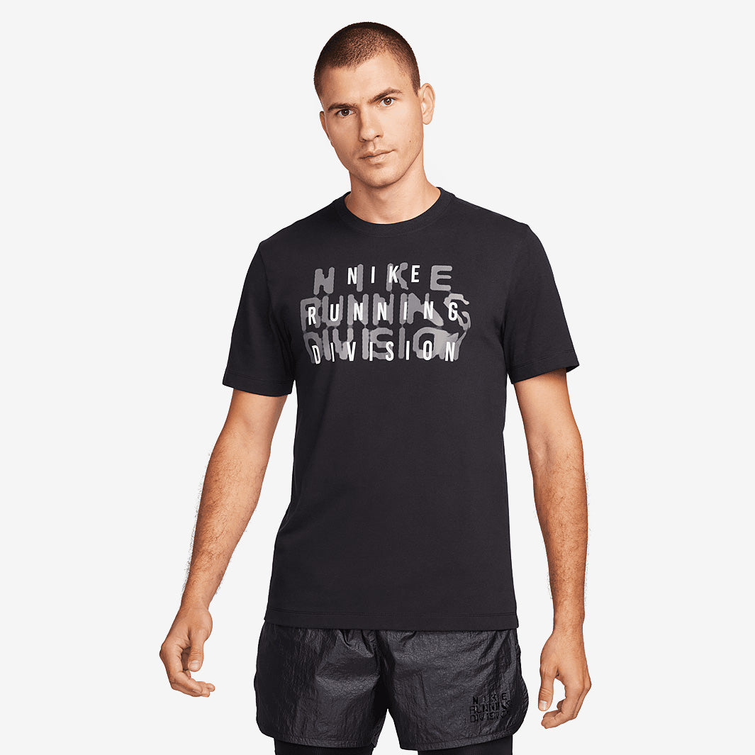Nike Dri-FIT Run Division T-Shirt - Black - Mens Clothing