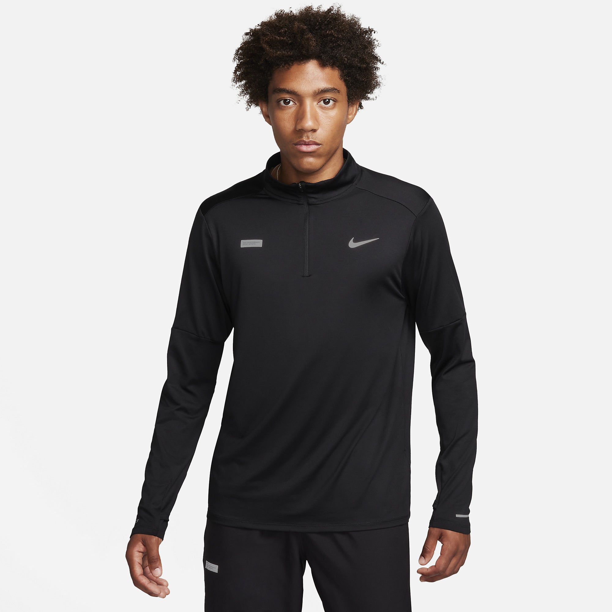 Nike Dri-FIT Element Flash Half-Zip Top - Black/Reflective Silv