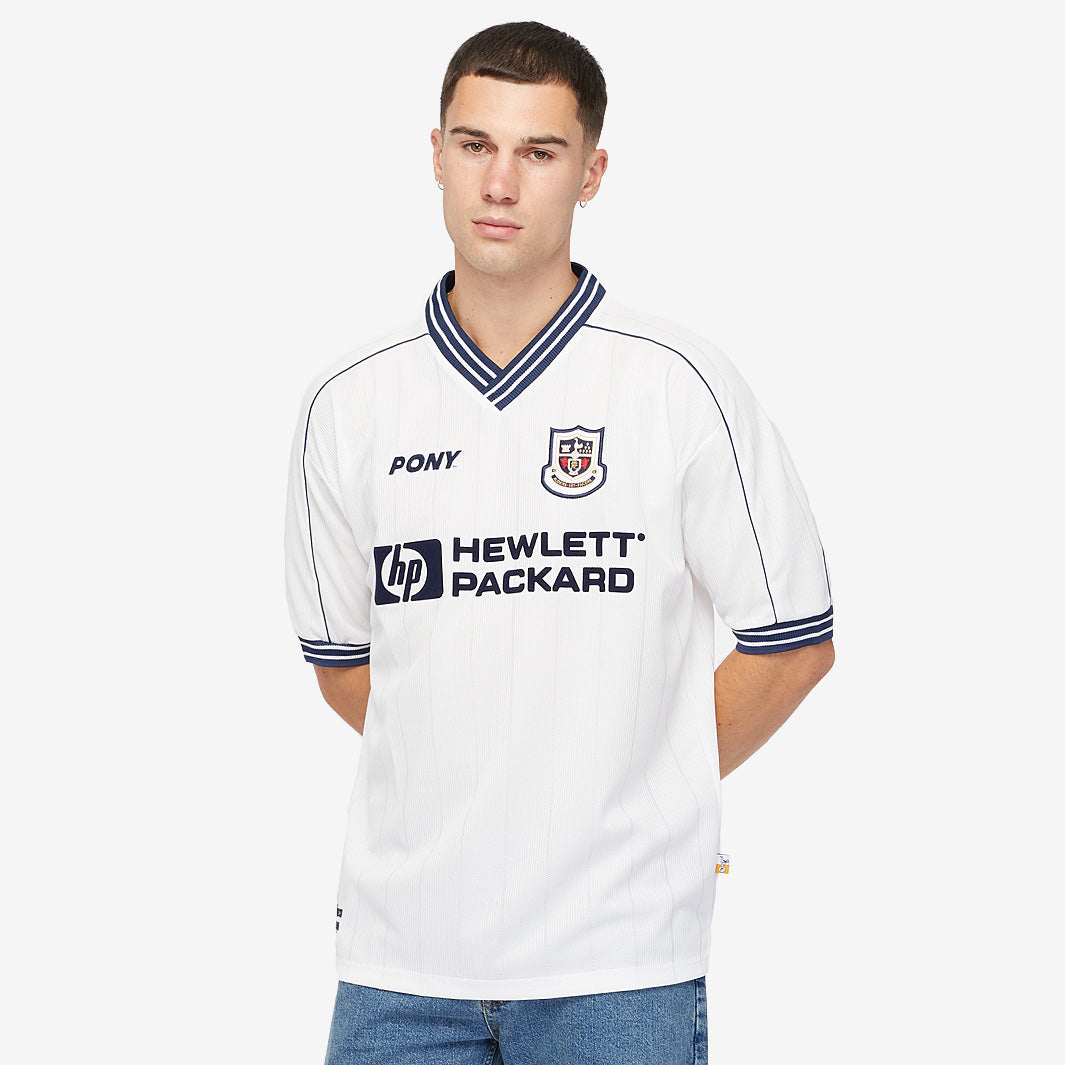 PONY Tottenham Hotspur 1997-99 SS Home Shirt - White - Mens Replica