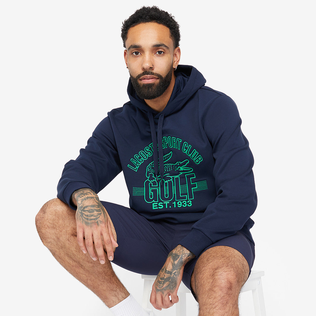 Lacoste Golf Hoodie - Navy Blue - Mens Clothing