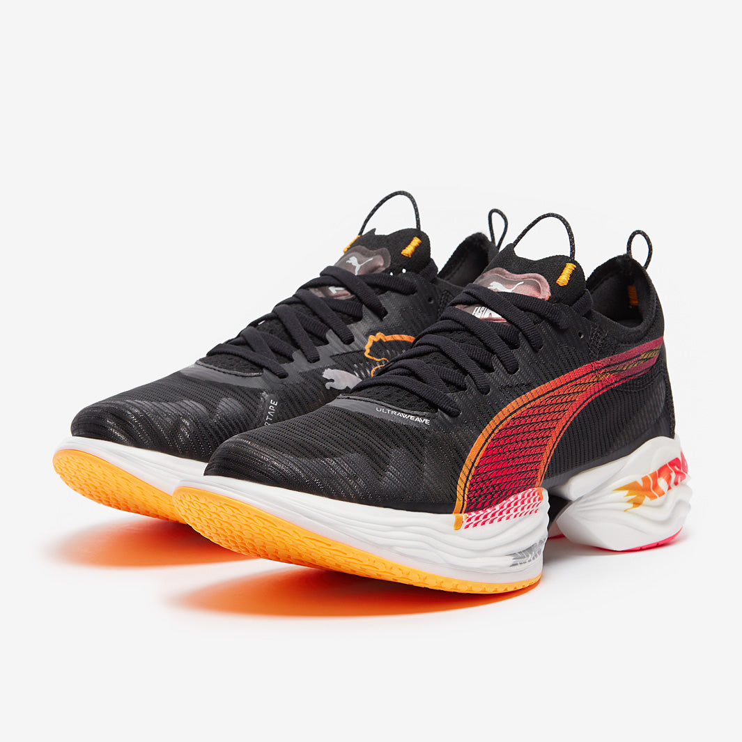 Puma Nitro Elite 2 ランニングシューズ 7.5 UK Puma Fast-R Nitro Elite 2 - PUMA Black-Sun Stream-Sunset Glow