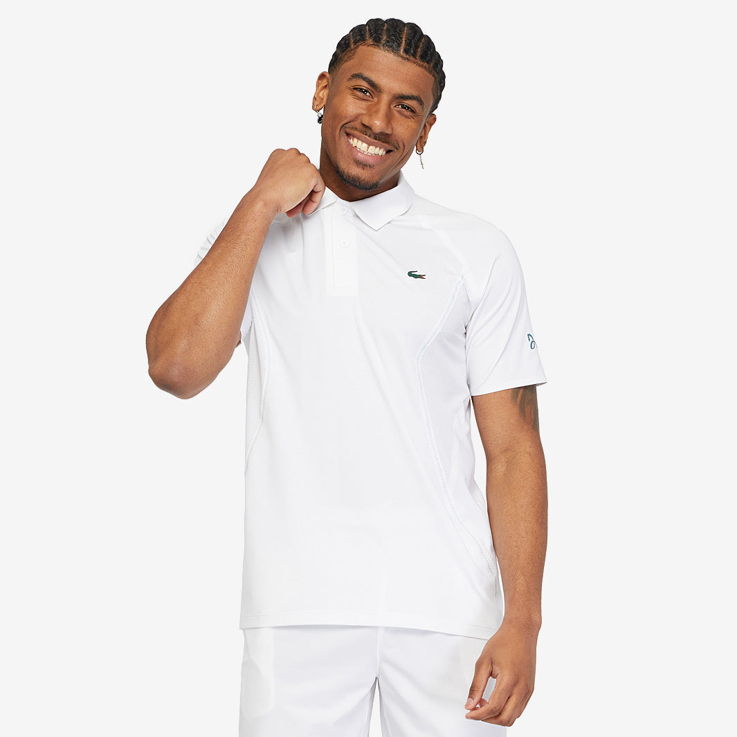 LACOSTE NOVAK DJOKOVIC ポロシャツ Mサイズ Lacoste Novak Djokovic On Court Polo - White - Mens Clothing