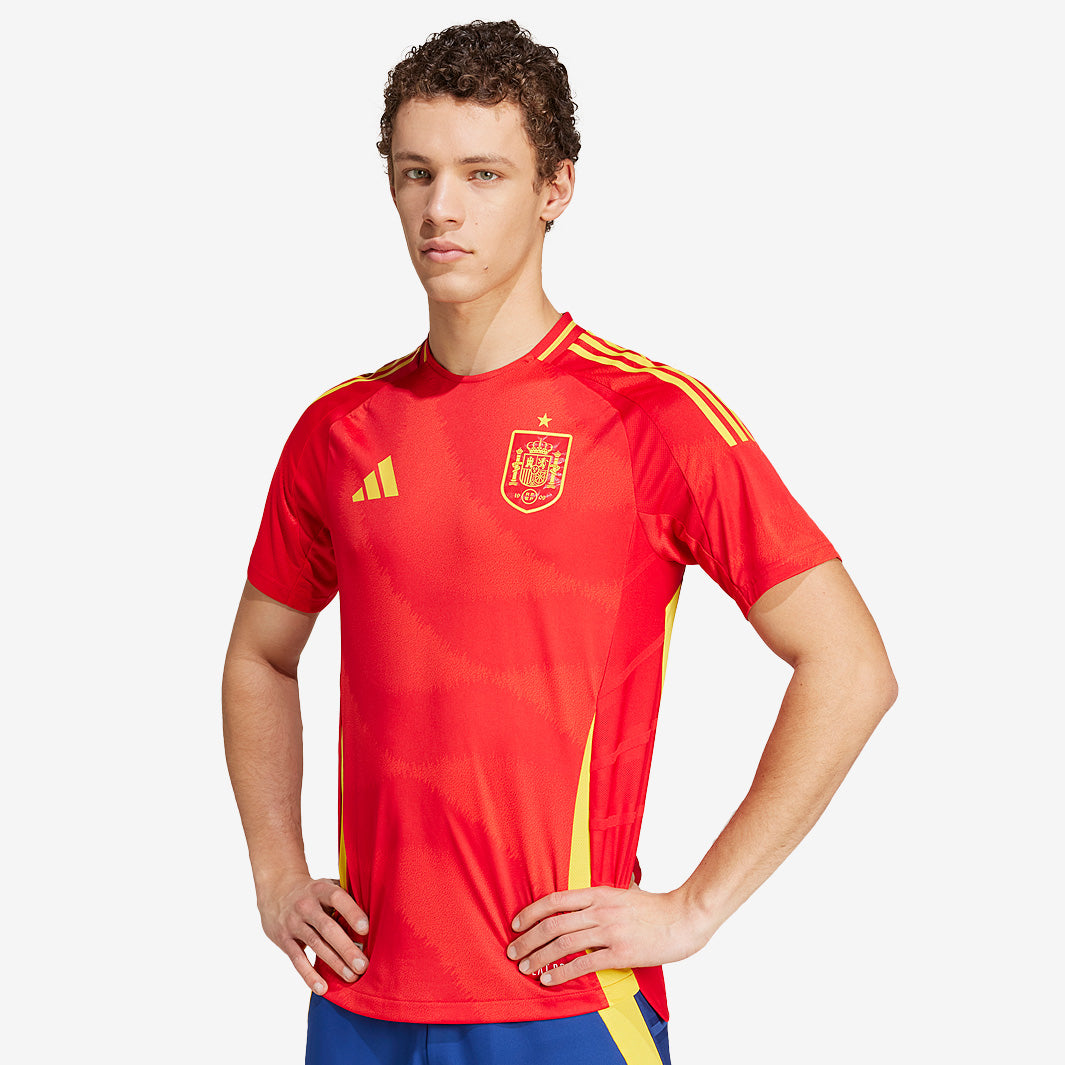 adidas Spain 23/24 Home Authentic Shirt - Better Scarlet - Mens