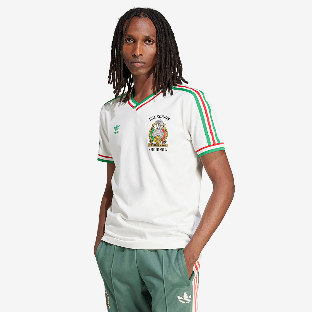 adidas originals Mexico 1985 Away Shirt - Cloud White - Mens Clothing