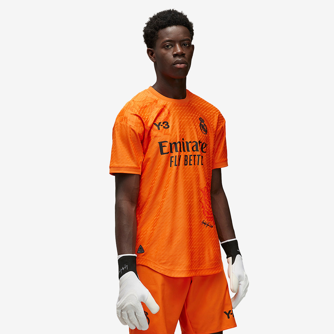 adidas Real Madrid x Y3 4th GK Shirt - Orange - Mens Replica
