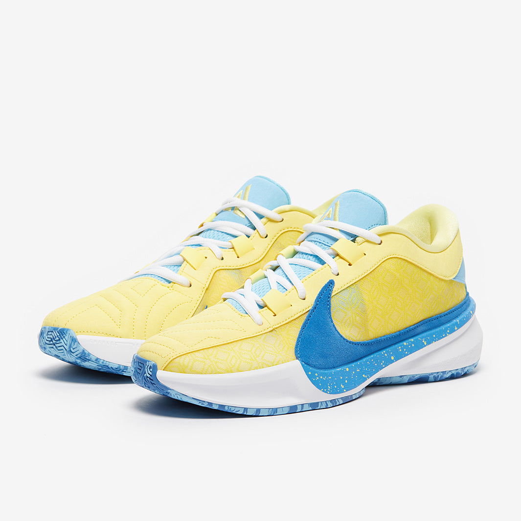 Nike Zoom Freak 5 - Soft Yellow/Light Photo Blue/White - Trainers