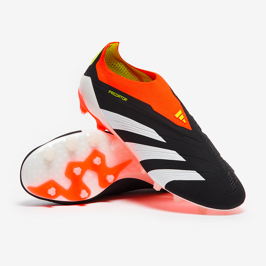 adidas Predator Elite Laceless Artificial Grass - Core Black/White