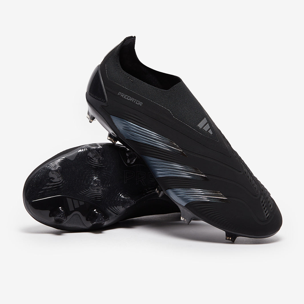 シューズ Adidas Predator Elite Laceless 25cm adidas Predator Elite Laceless Firm Ground - Core Black/Core Black