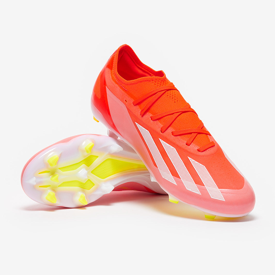 adidas x Crazyfast Pro Firm Ground - Solar Red/White/Team Solar