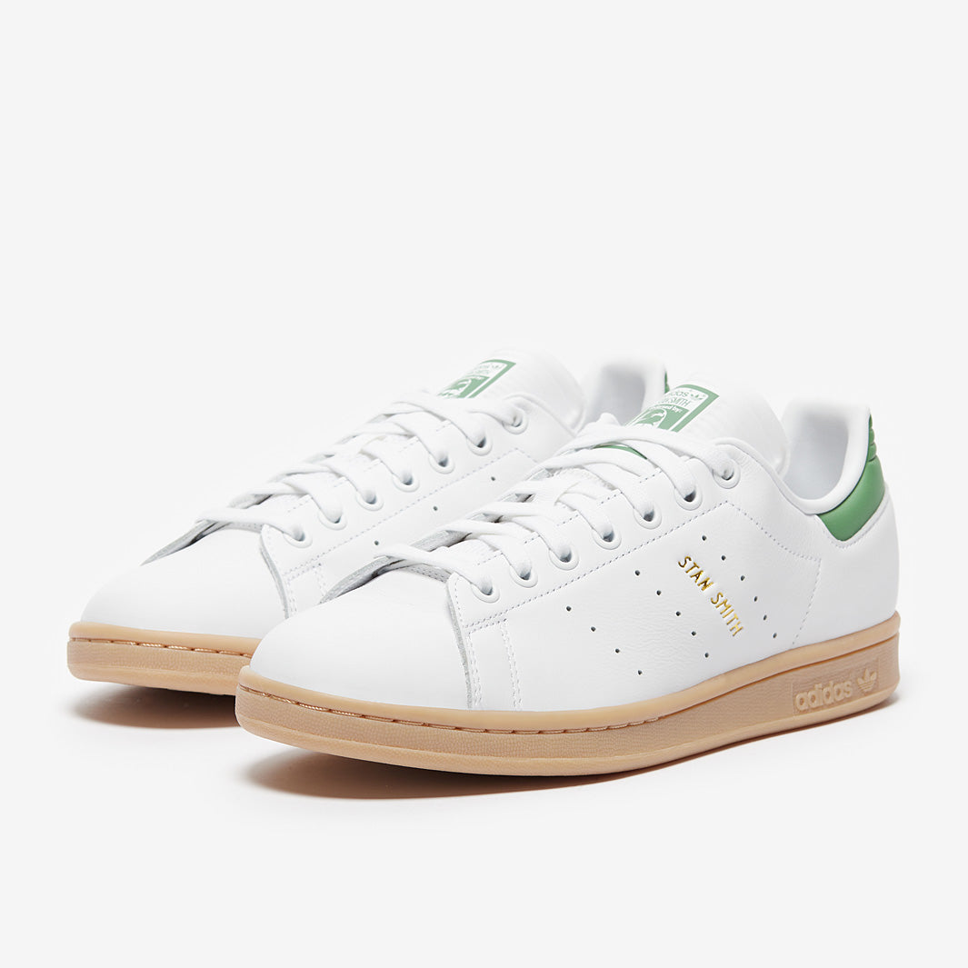 adidas Originals Stan Smith - Ftw White/Green/Gum 4 - Trainers - Mens Shoes