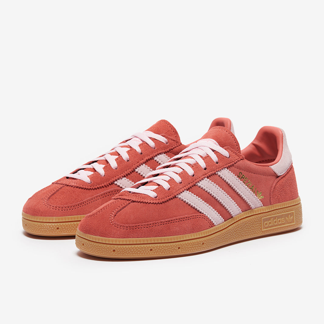 adidas Originals Womens Handball Spezial - Bright Red/Clear Pink/Gum 1 - Trainers - Womens Shoes adidas Originals Womens Handball Spezial - Bright Red/Clear Pink/Gum 1 - Trainers - Womens Shoes