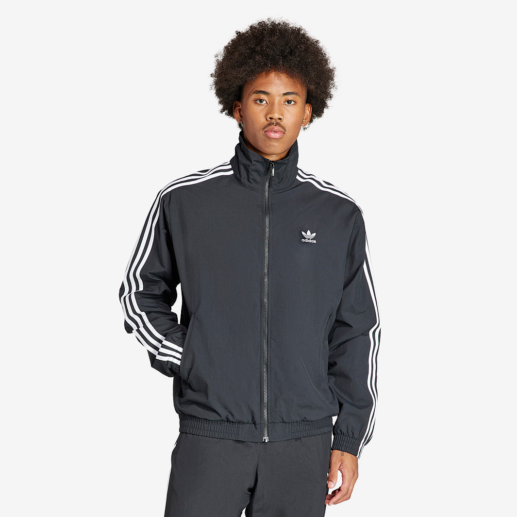 adidas Originals Woven Firebird Track Top - Black - Tops - Mens