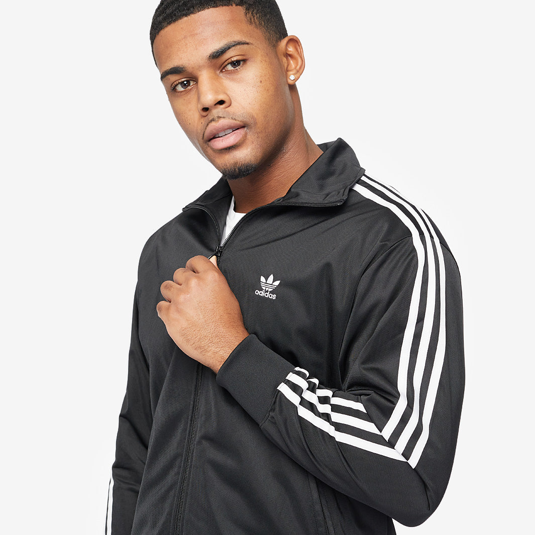 adidas Originals Firebird Track Top - Black - Tops - Mens Clothing