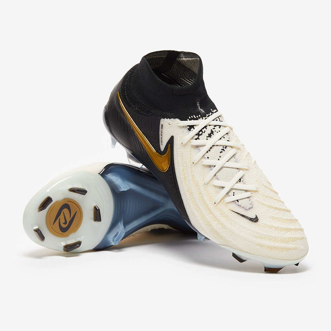 Nike Phantom Luna II Elite Firm Ground - White/Black/Metallic Gold