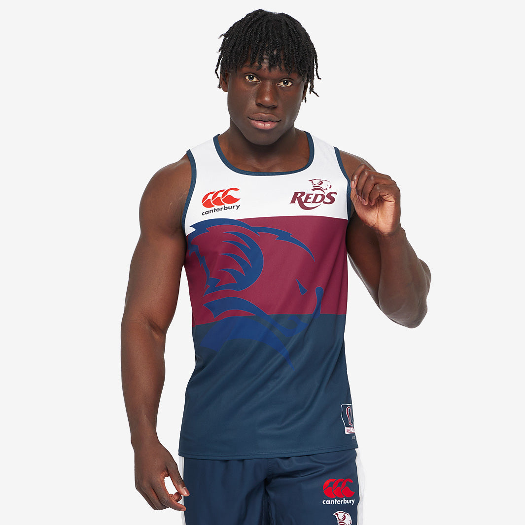 Canterbury Queensland Reds 2024 Training Singlet - White - Mens