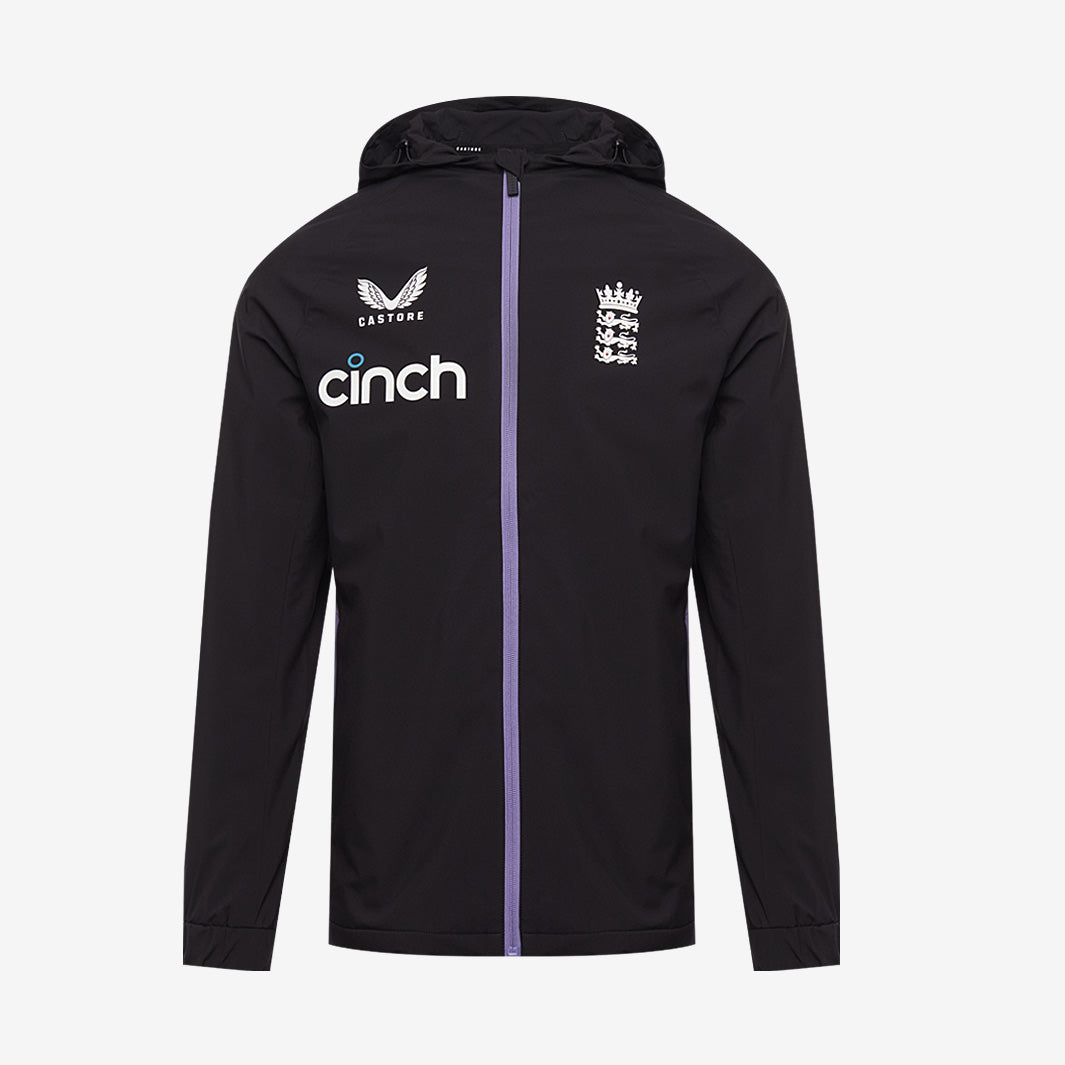 Castore England Rain Jacket - Black - Cricket Replica