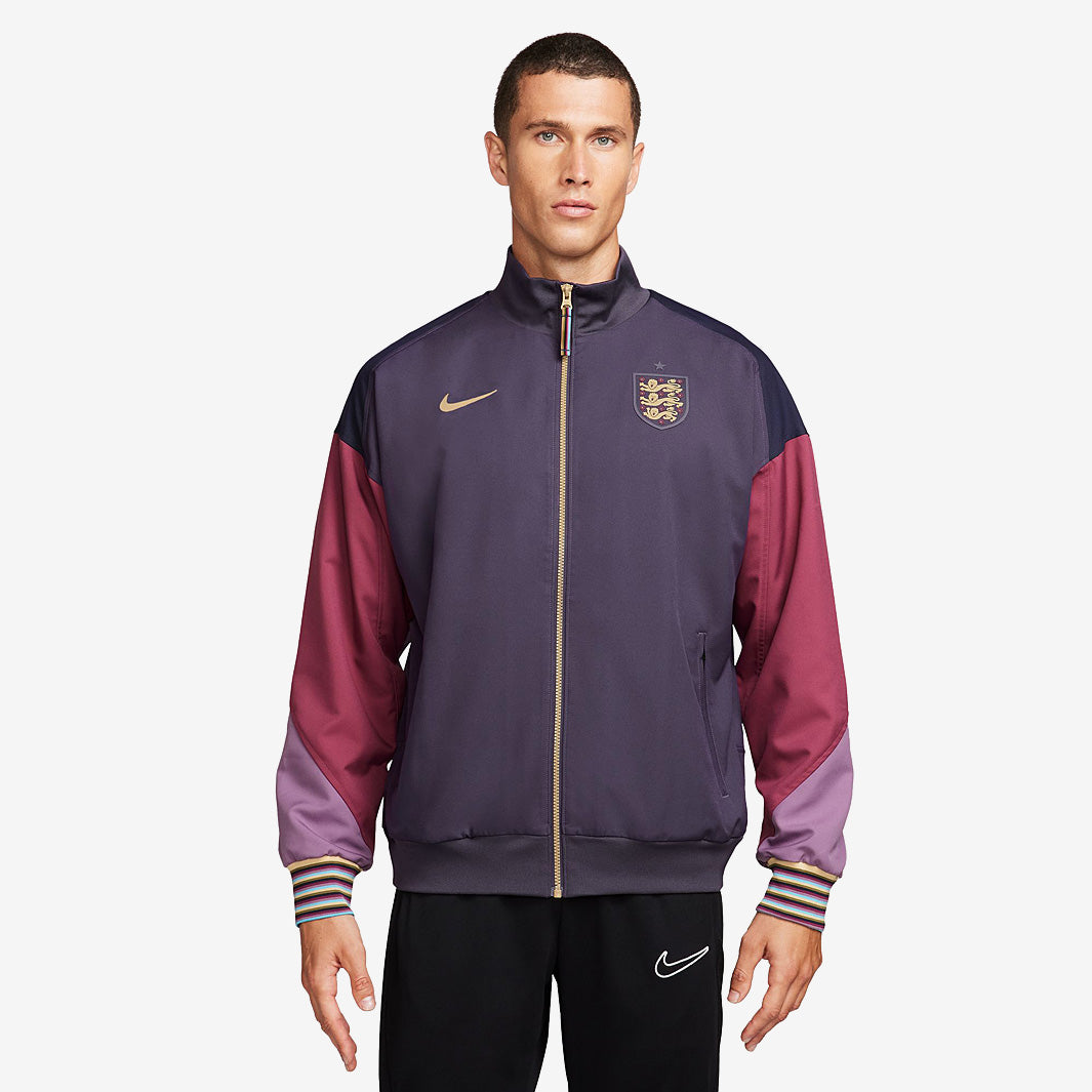 Nike England 2024 Dri-FIT Strike Away Anthem Jacket - Dark Raisin