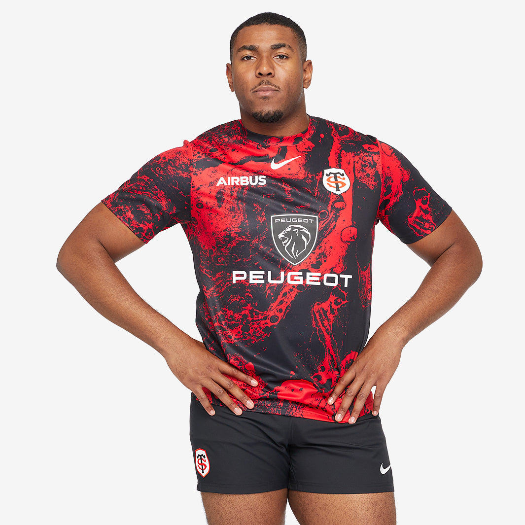 Nike Stade Toulousain 24/25 Pre-Match Top - Black - Mens Replica
