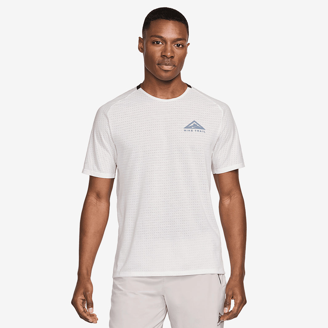 Nike Dri-FIT Trail Solar Chase T-Shirt - Summit White/Black - Mens