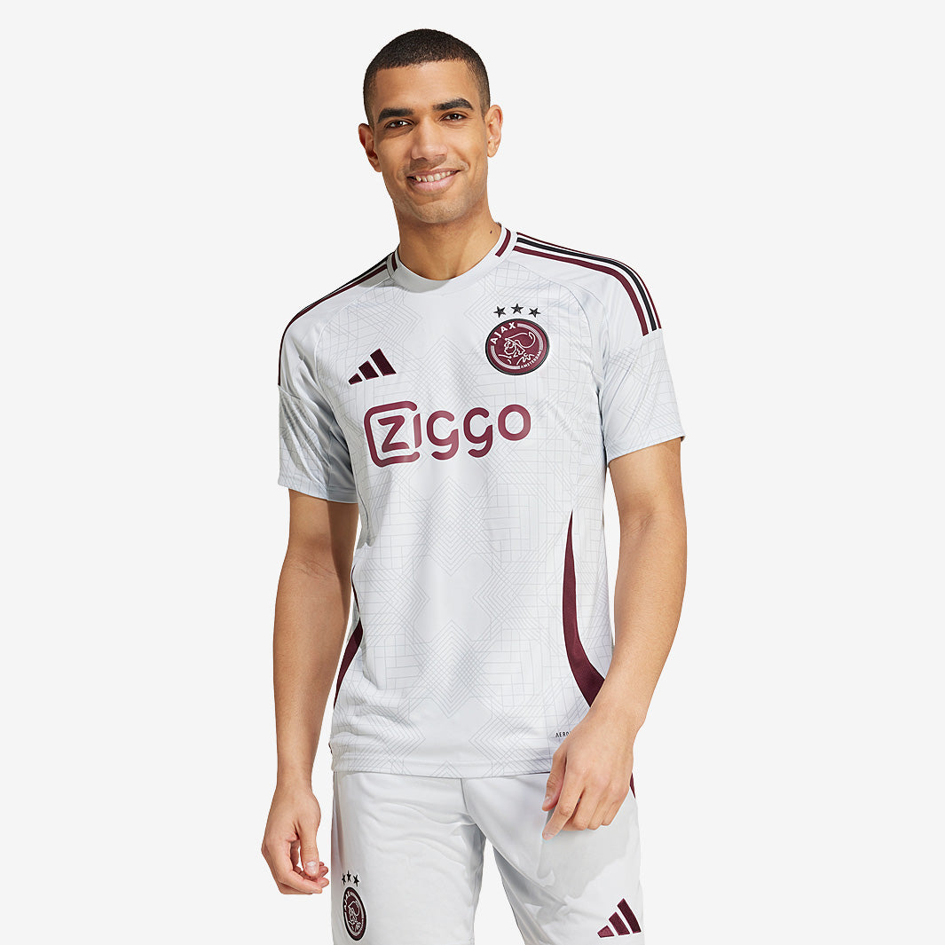 adidas Ajax 24/25 Third Shirt - Clear Grey - Mens Replica