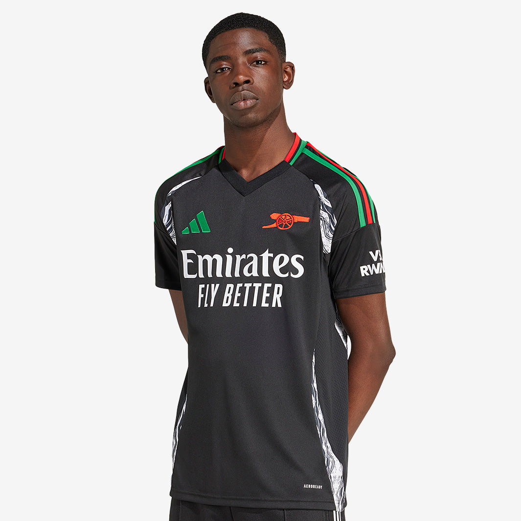 adidas Arsenal 24/25 Away Shirt - Black - Mens Replica