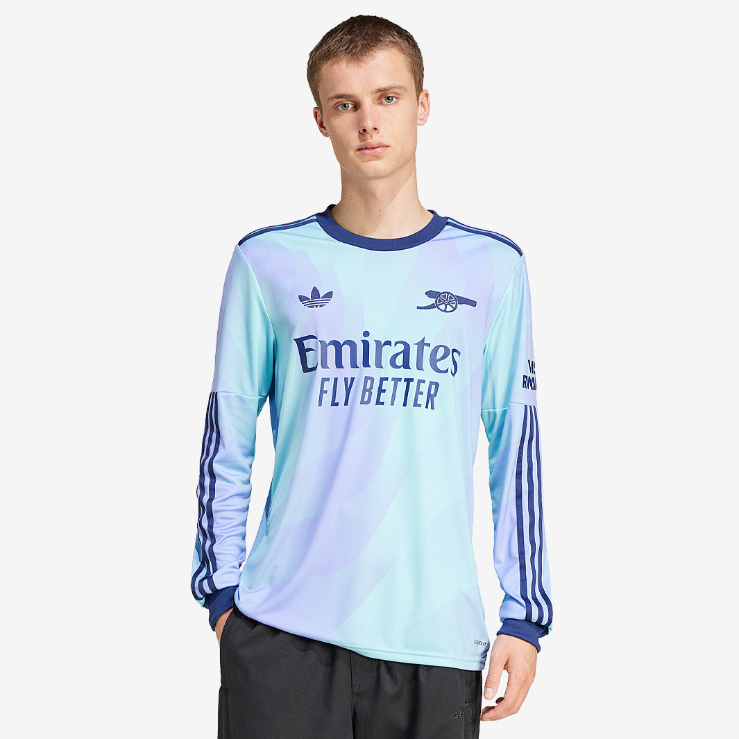 adidas Originals Arsenal 24/25 LS Third Shirt - Clear Aqua/Light