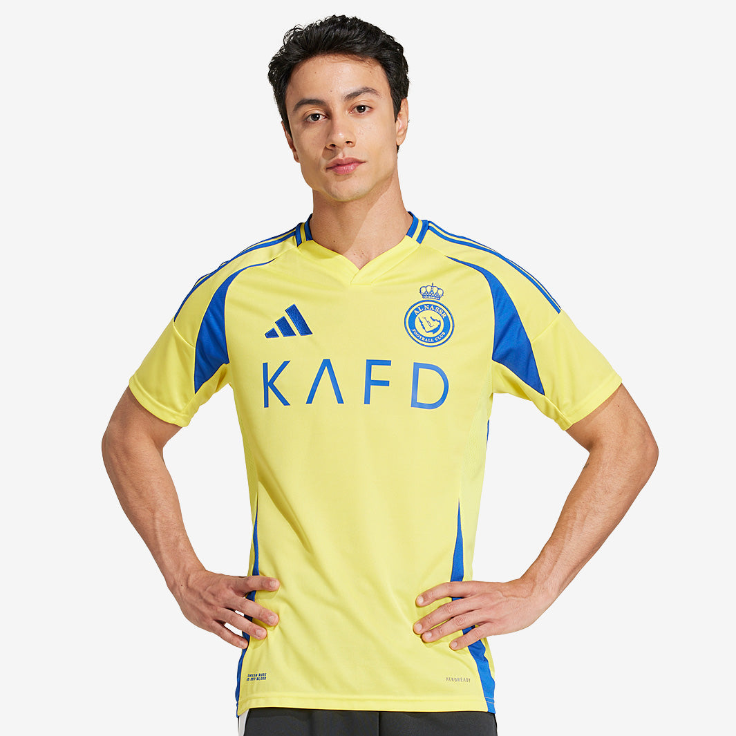 adidas Al Nassr FC 24/25 Home Shirt with Ronaldo 7 - Impact Yellow