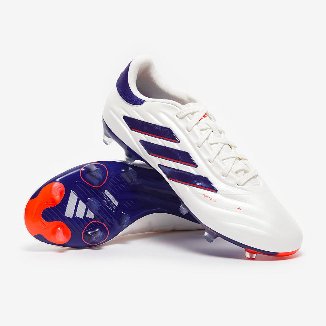  Copa Touch サッカーシューズ adidas Copa Pure 2 Pro Leather Firm Ground - Ftwr White/Lucid Blue