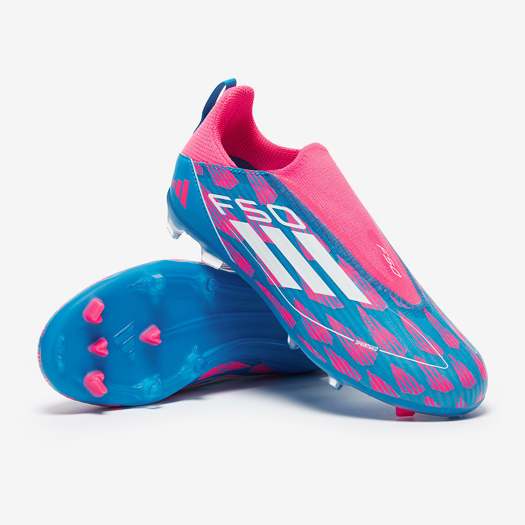 adidas Kids F50 League Laceless Firm Ground/Mixed Ground - Solar
