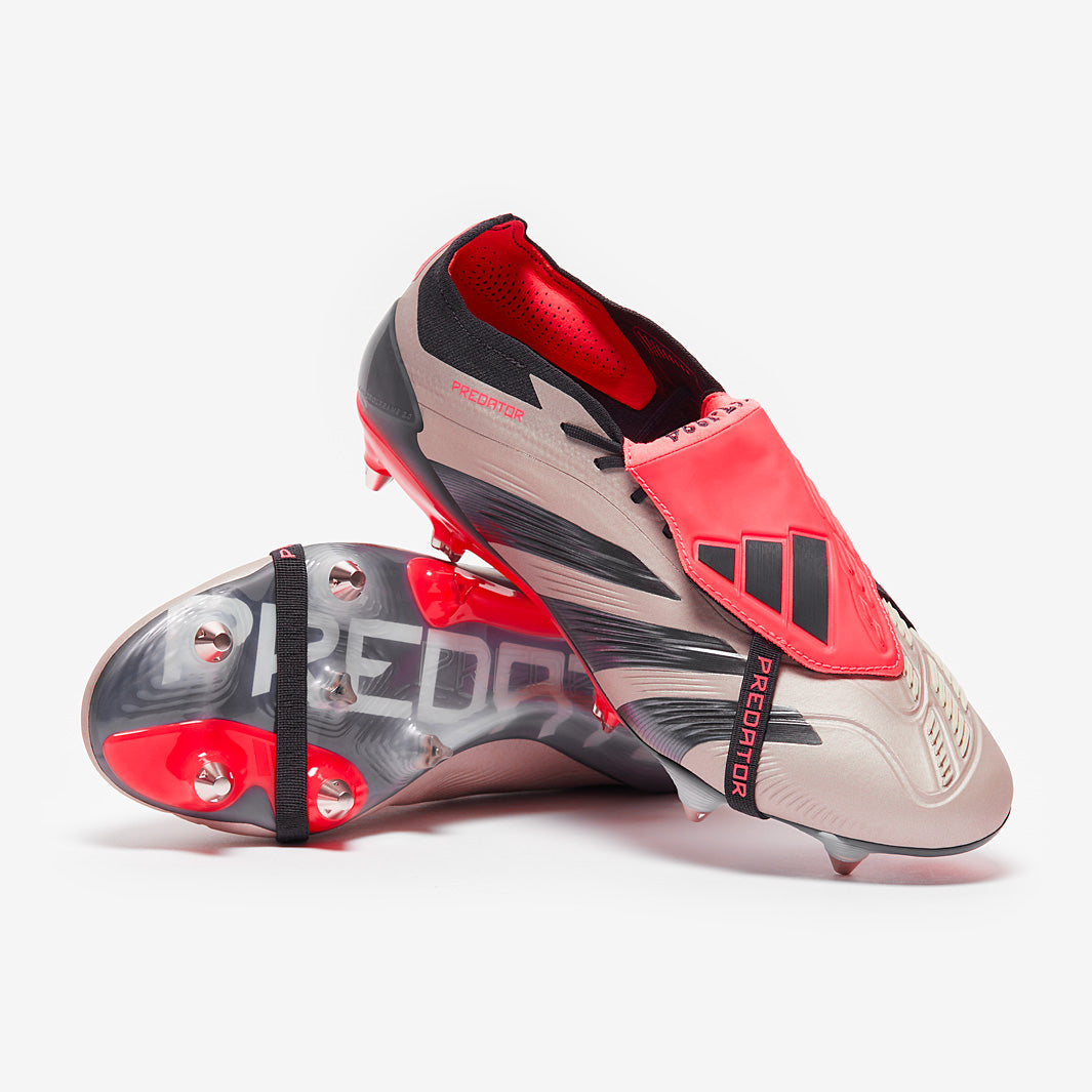 シューズ PREDATOR ELITE adidas Predator Elite Tongue Soft Ground - PlatIndoor Met/Aurora