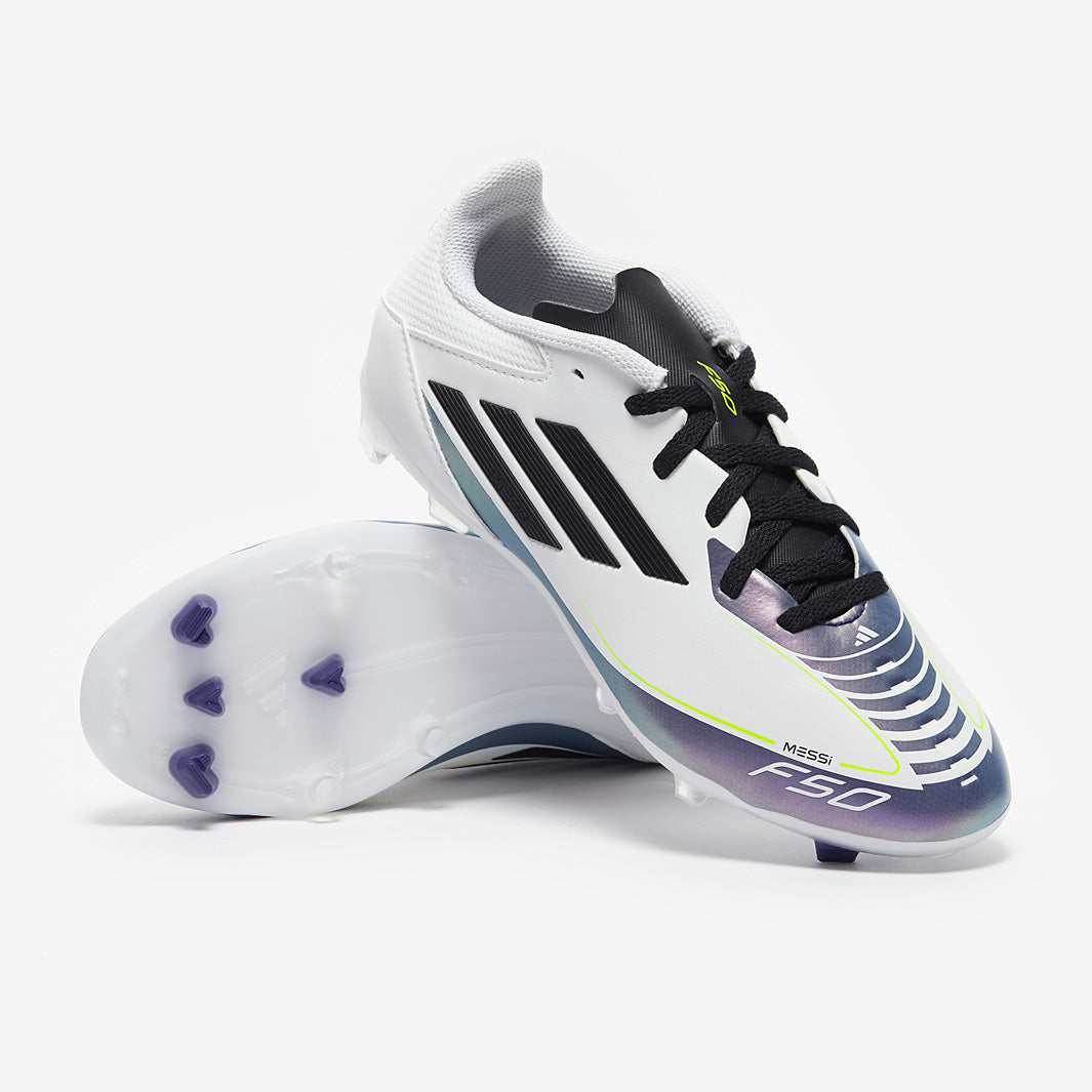 adidas Kids F50 x Messi League Firm Ground/Mixed Ground - Ftwr