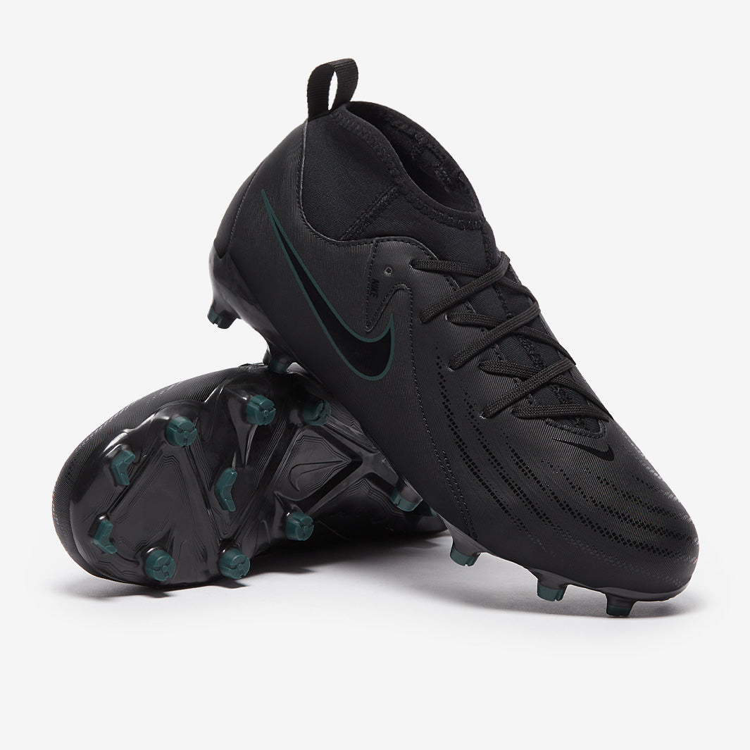 Nike Kids Phantom Luna II Academy Firm Ground/Mixed Ground - Black