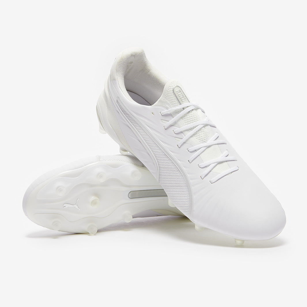 Puma King Ultimate Firm Ground/Artificial Grass - Puma White/Puma