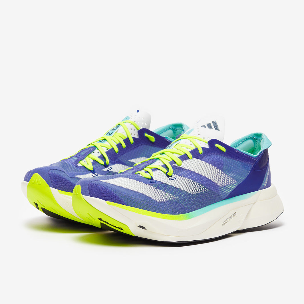 adidas adizero adios Pro 3 - Cobalt Blue/Zero Met./Lucid Lemon