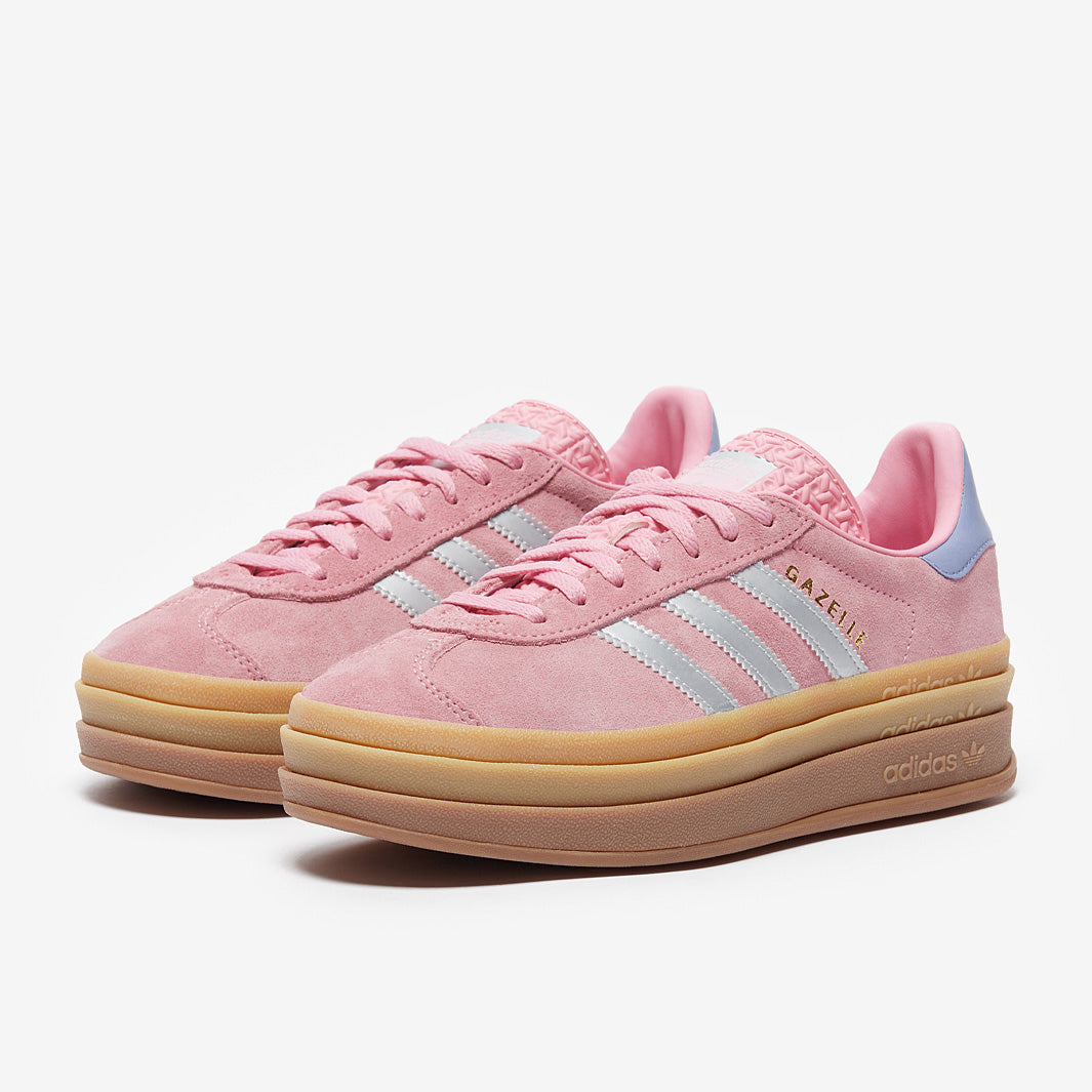 adidas Originals Older Kids Gazelle Bold (GS) - True Pink/Metallic  Silver/Light Purple - Trainers